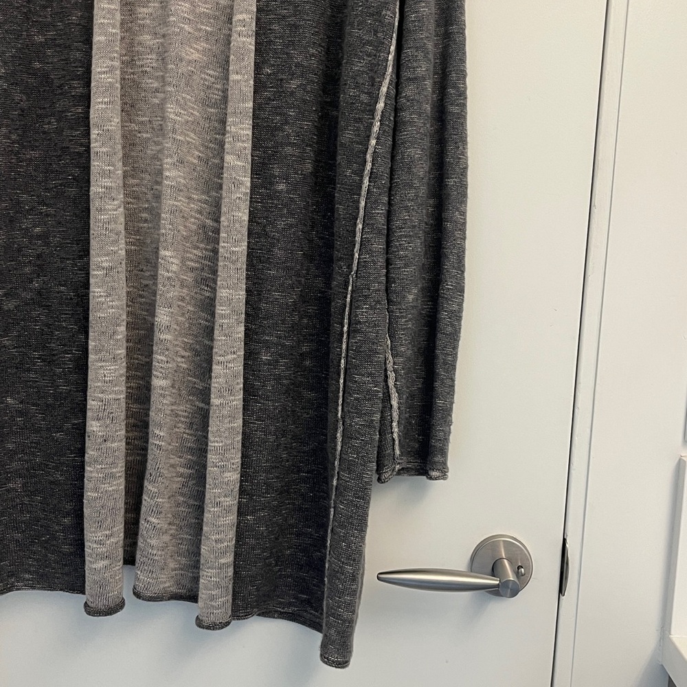 Eileen Fisher Cotton-linen Open-Front Cardigan - Picture 3 of 6